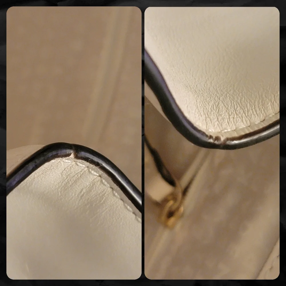 Kate Spade WKRU3306 Royal Place Cherise White Leather Satchel Bag